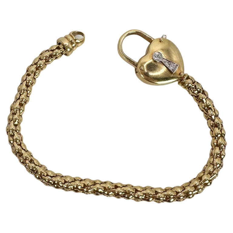 Large Heart Bracelet Diamond Bracelet Chunky Diamond Bracelet LE GI