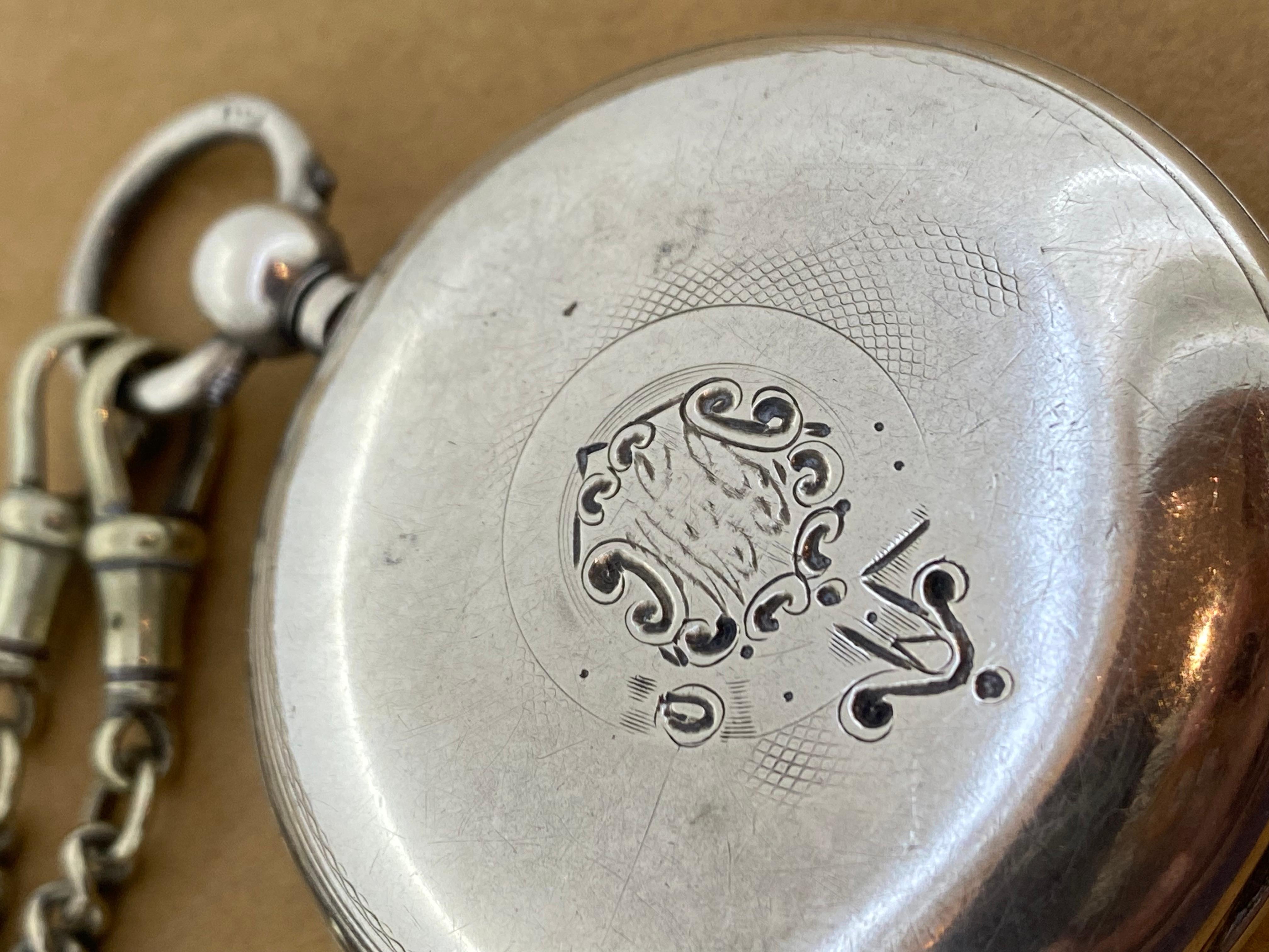 Große & schwere antike Rotherhams Londoner Silber Full Hunter Taschenuhr, ca. 1838 1