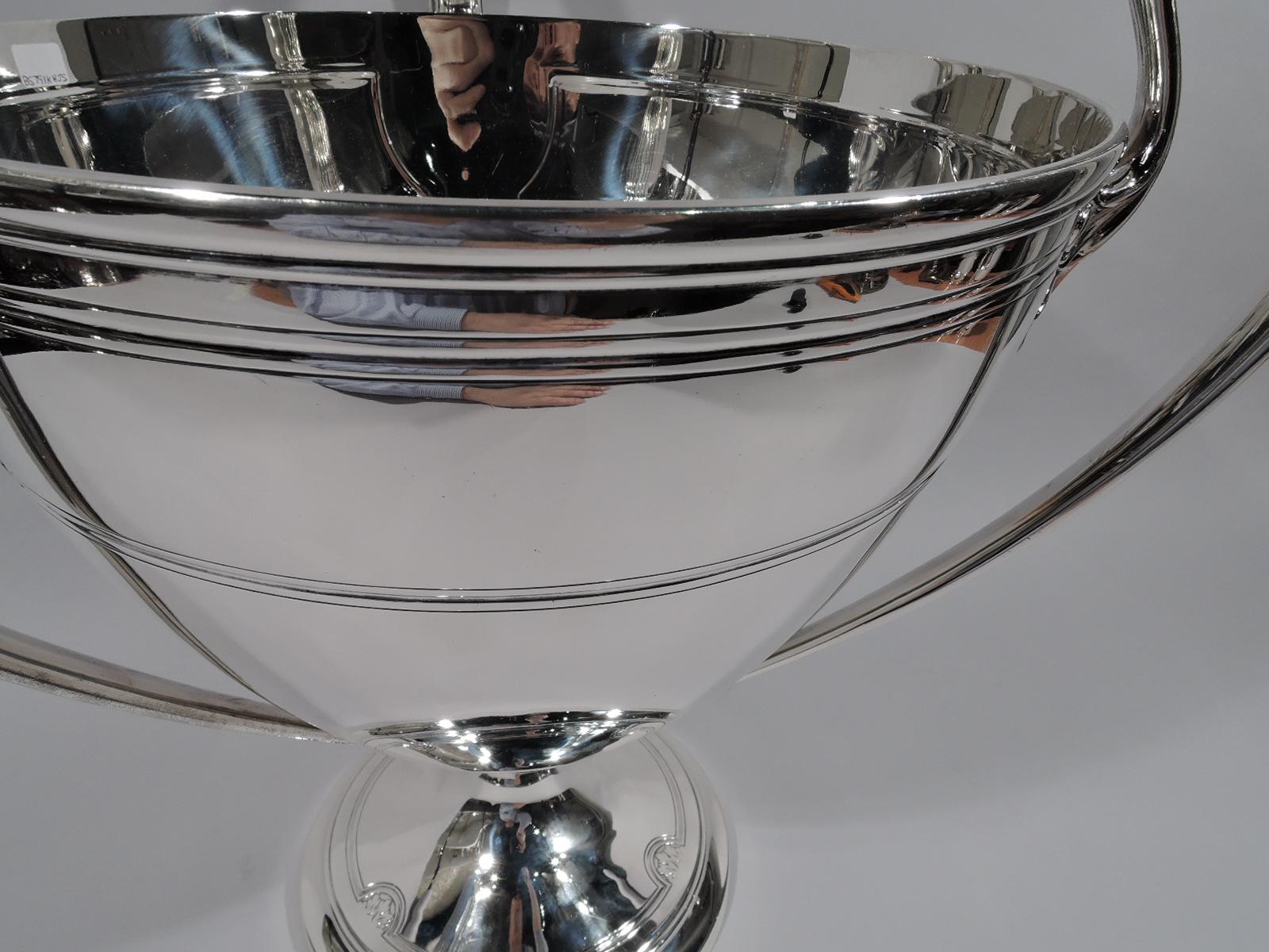 Large and Heavy Art Deco Classical Sterling Silver Trophy Cup by Tiffany 1