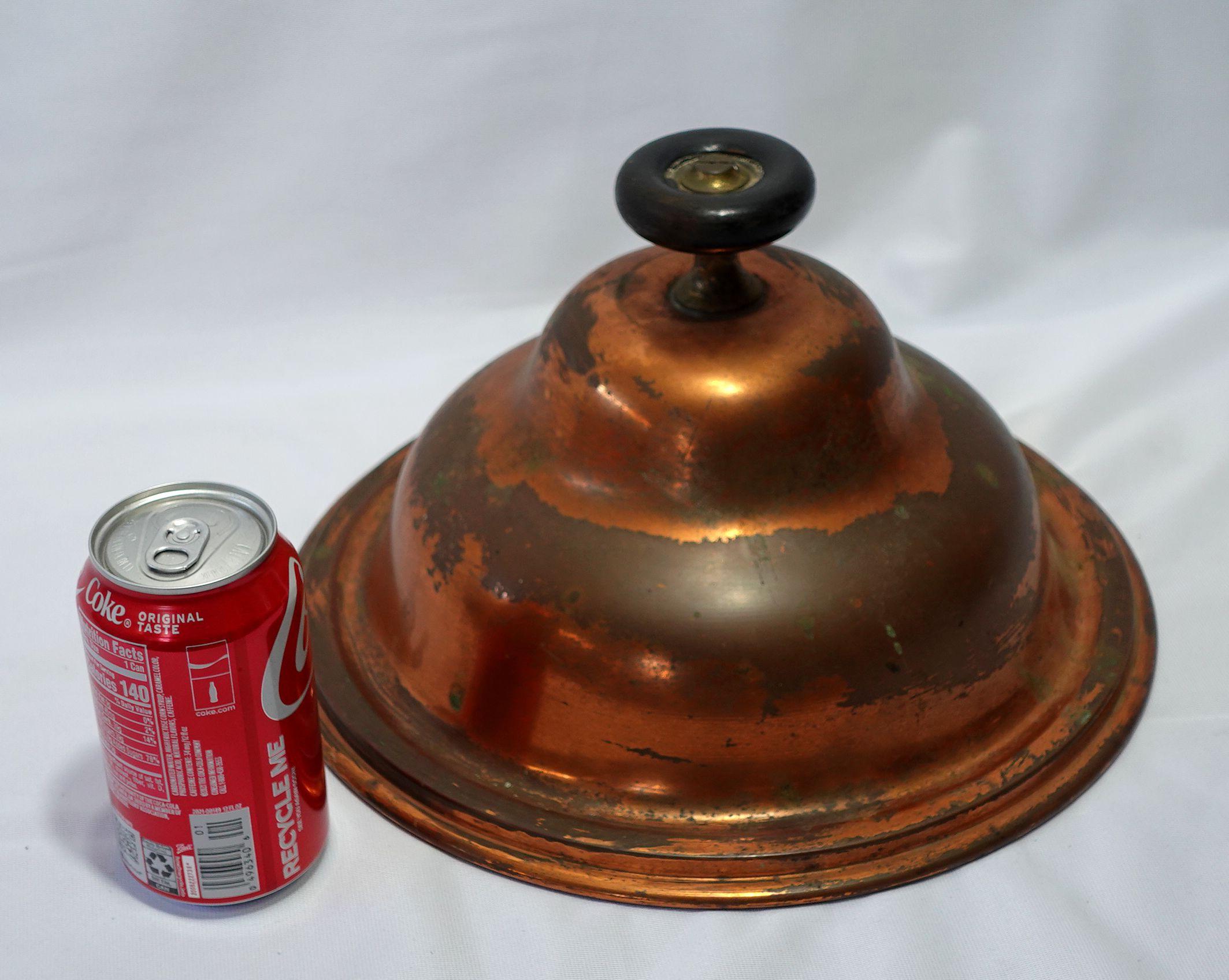 Antique 1900s Large & Heavy Brass & Copper Hot Water/Coffee Urn, W/ Brass Label For Sale 13