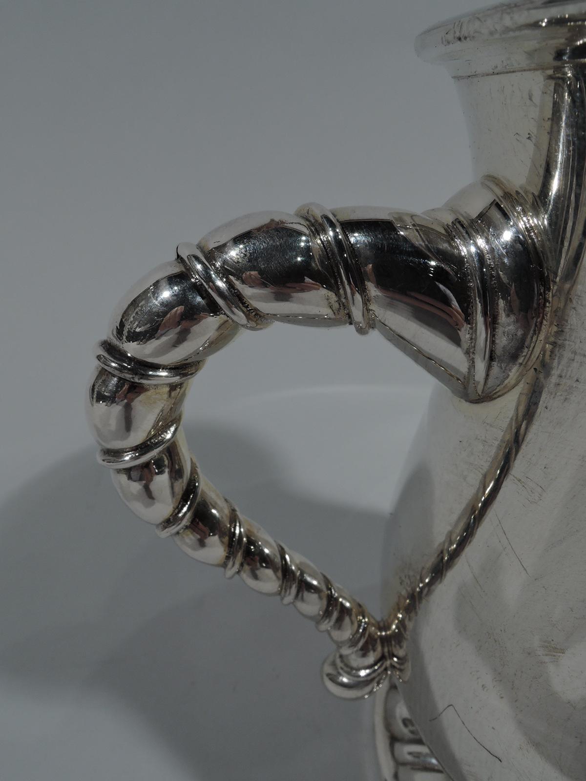 20th Century Buccellati Modern Classical Sterling Silver Mug in Torchon Pattern