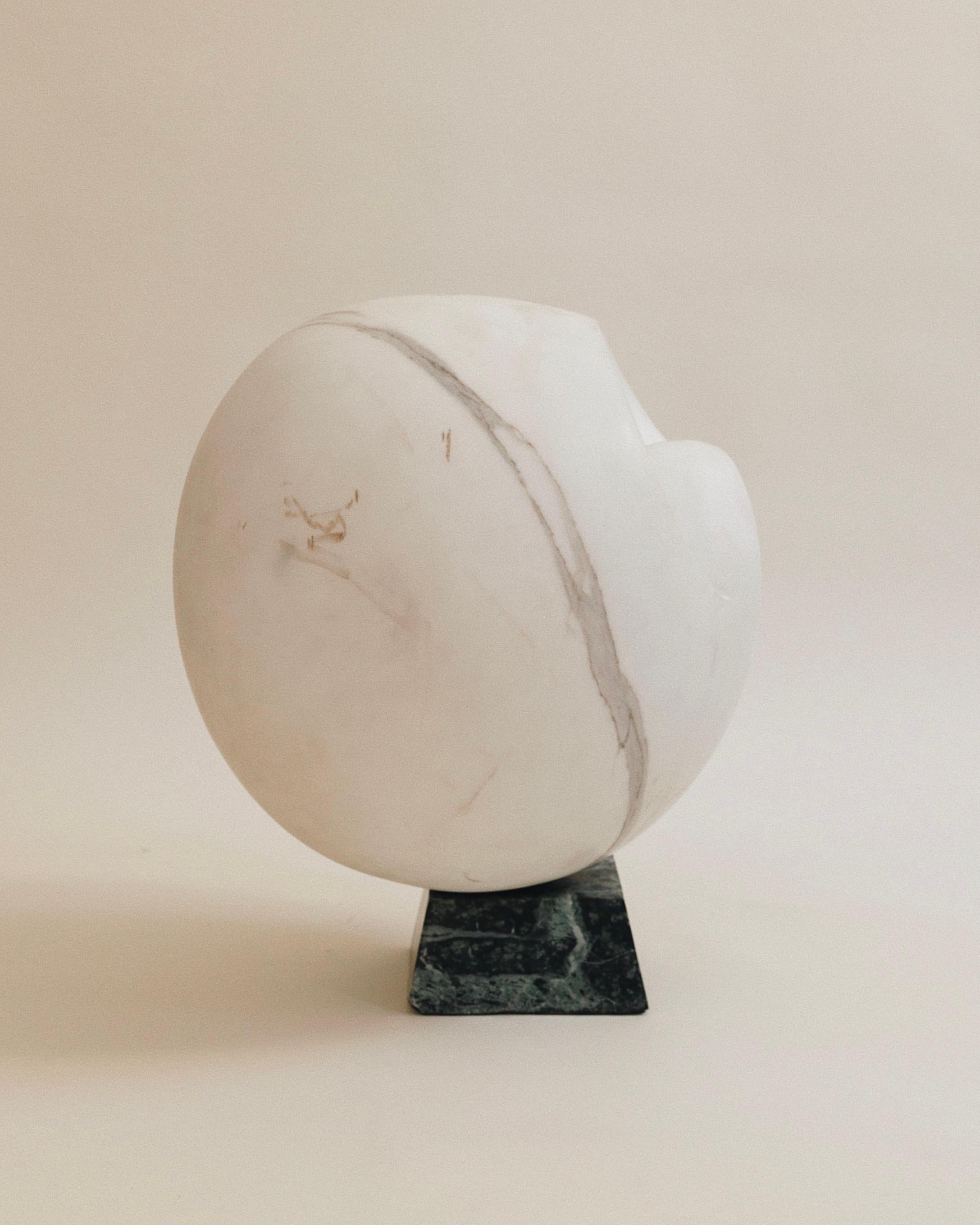 English Large & Heavy Carved Marble Abstract Sculpture Barbara Hepworth For Sale