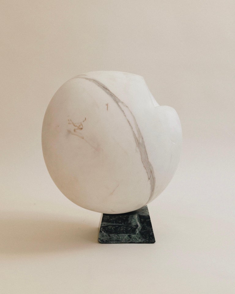 Large and Heavy Carved Marble Abstract Sculpture Barbara Hepworth For