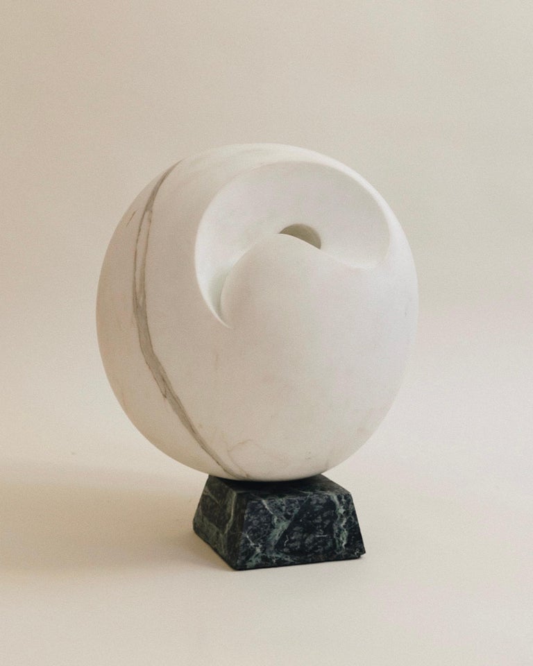 Large and Heavy Carved Marble Abstract Sculpture Barbara Hepworth For