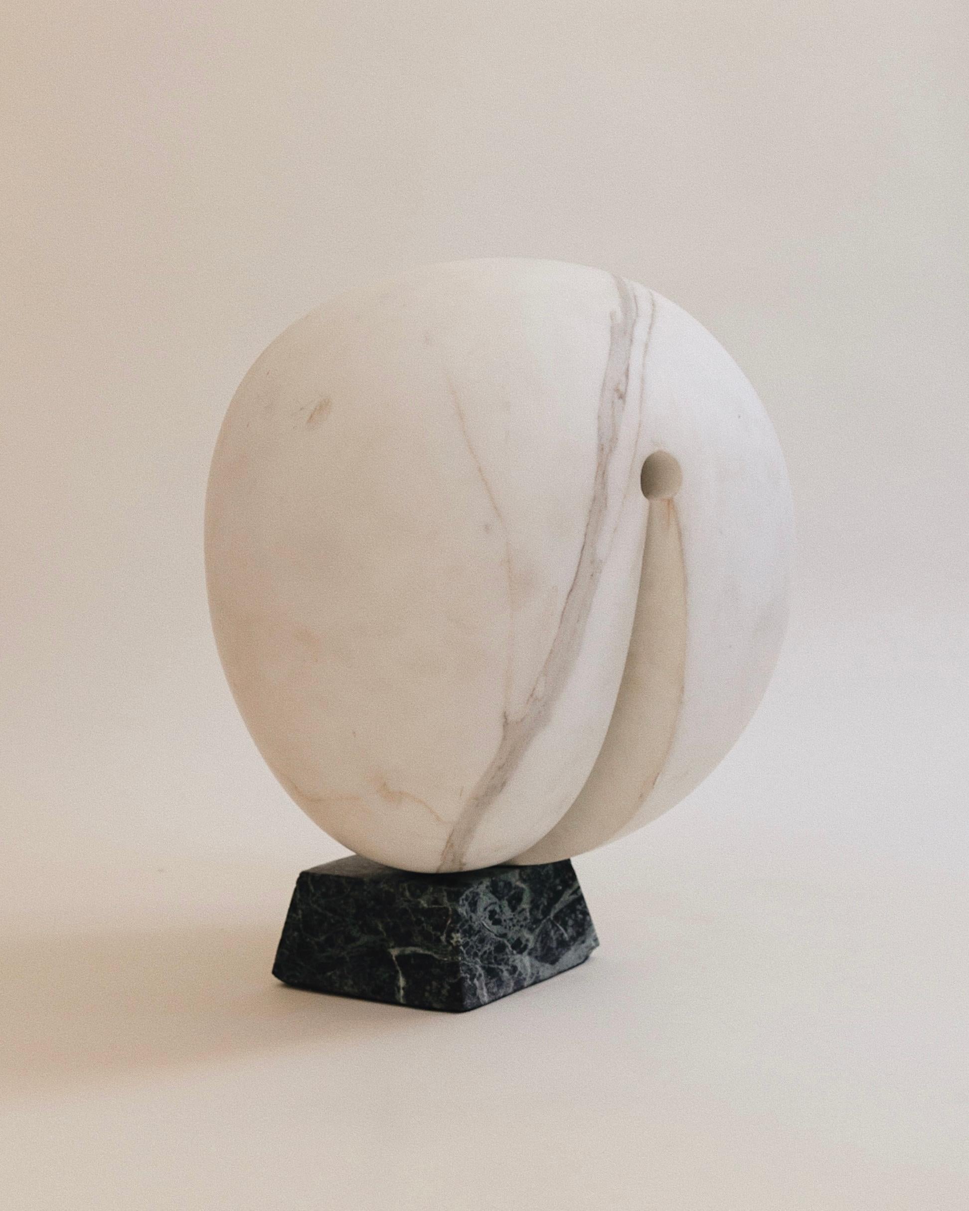 Late 20th Century Large & Heavy Carved Marble Abstract Sculpture Barbara Hepworth For Sale