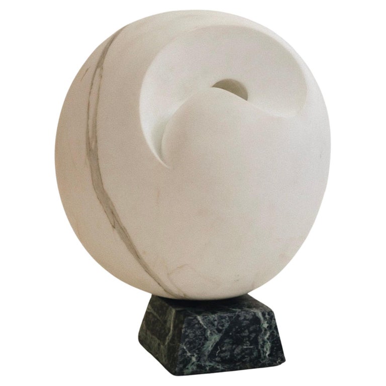 Large and Heavy Carved Marble Abstract Sculpture Barbara Hepworth For