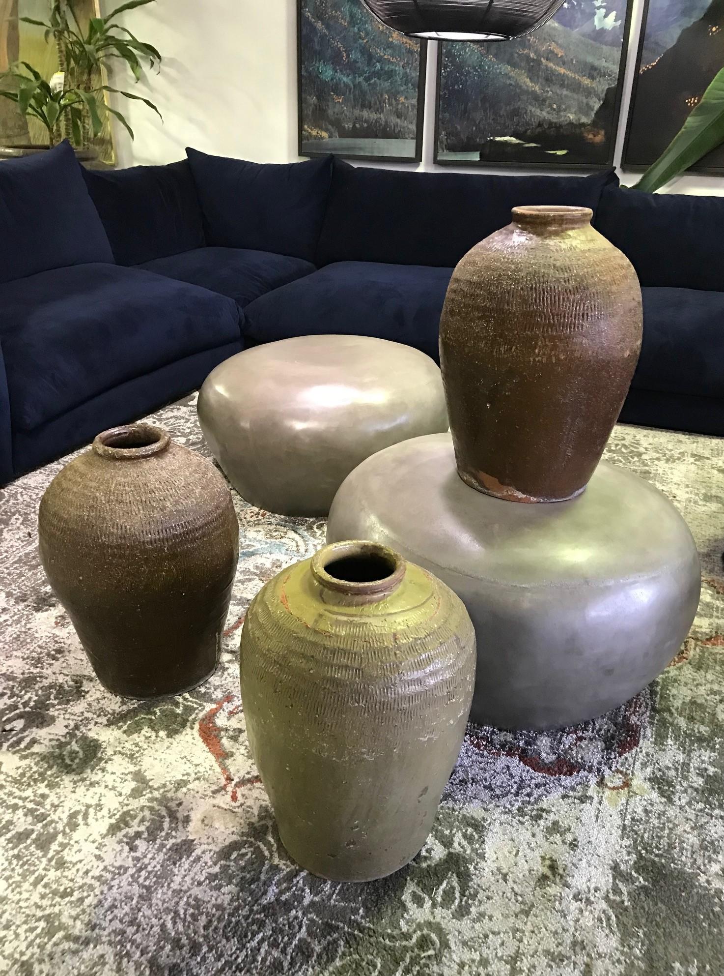 Large Heavy Earthenware Pottery Vase Pot Jar 5