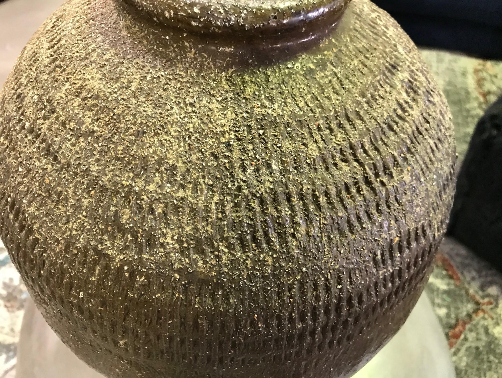 Large Heavy Earthenware Pottery Vase Pot Jar 1