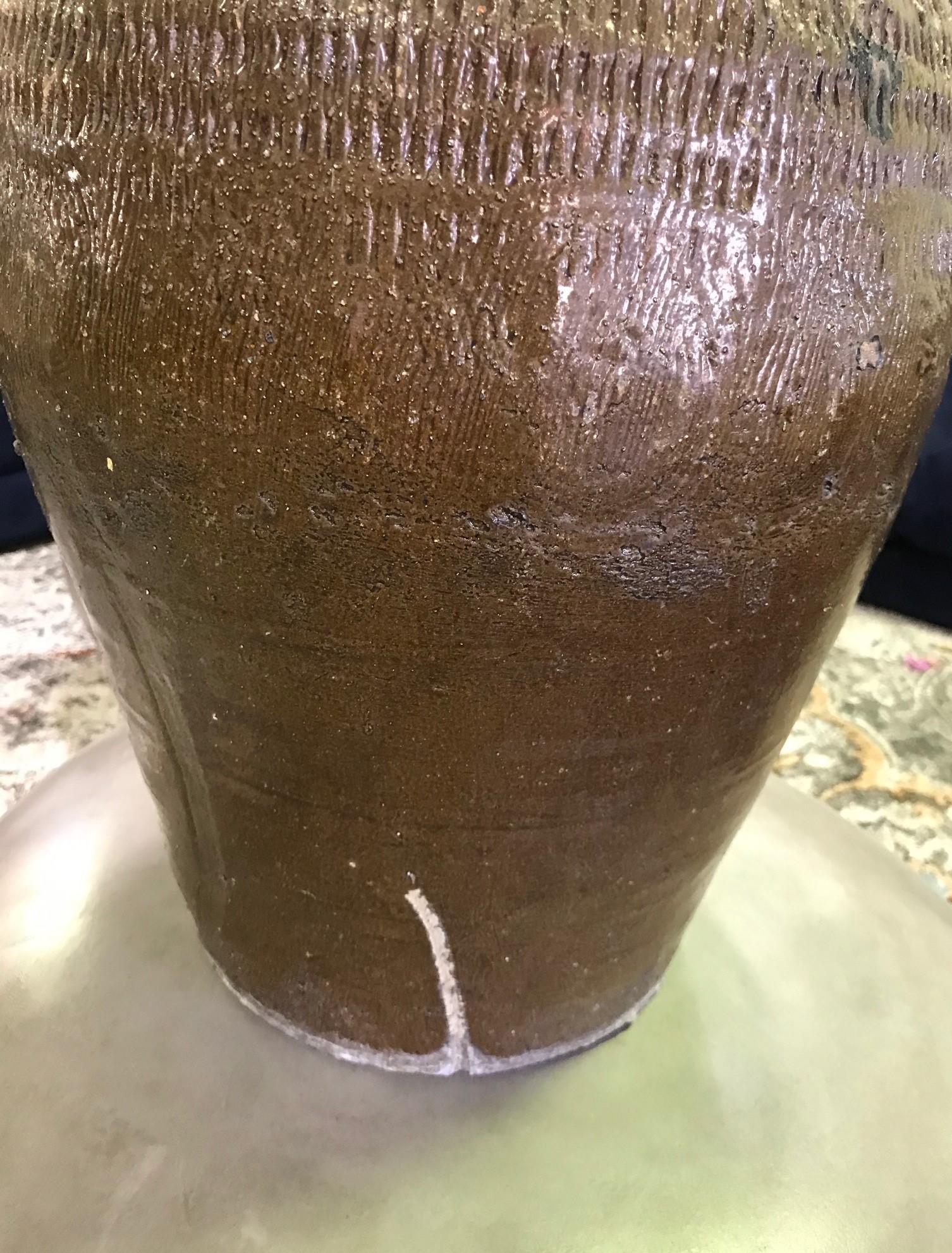 Large Heavy Earthenware Pottery Vase Pot Jar 3
