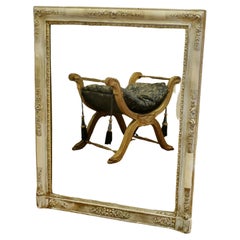 Large Heavy French Wall Mirror  This is a charming piece of shabby elegance 