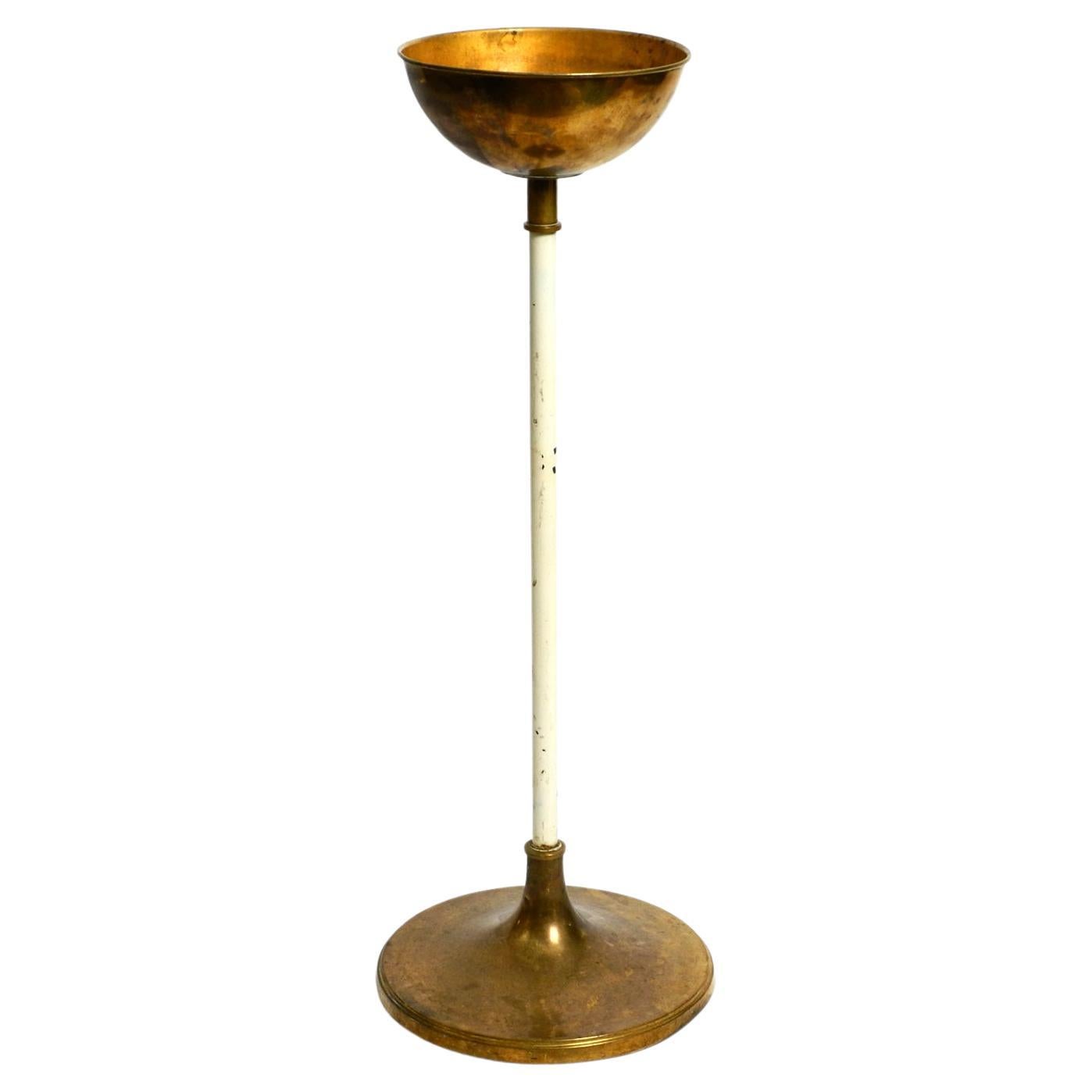 Large Heavy Mid-Century Modern Brass Holy Water Stand by Vereinigte Werkstätten For Sale