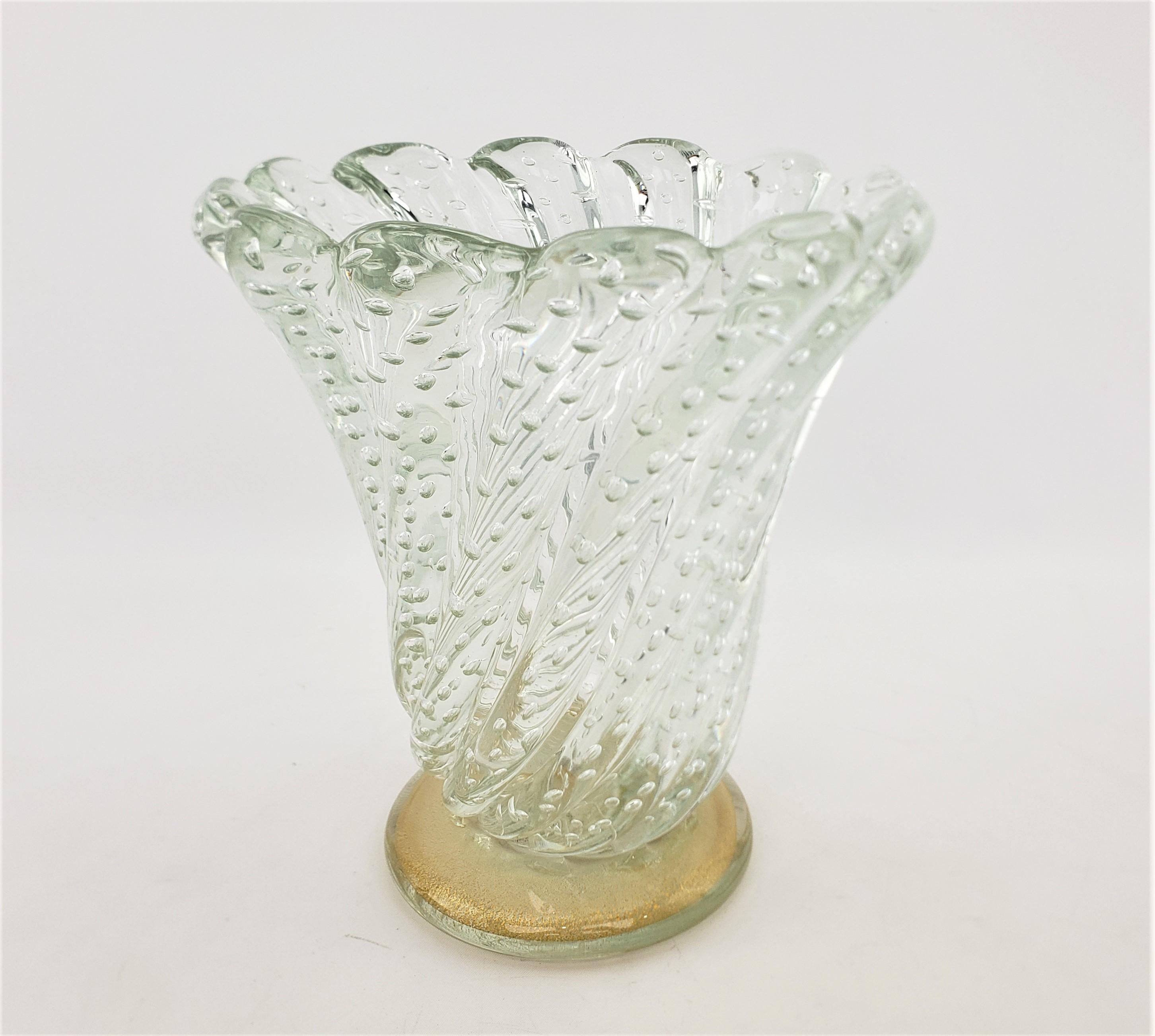 large heavy glass vase