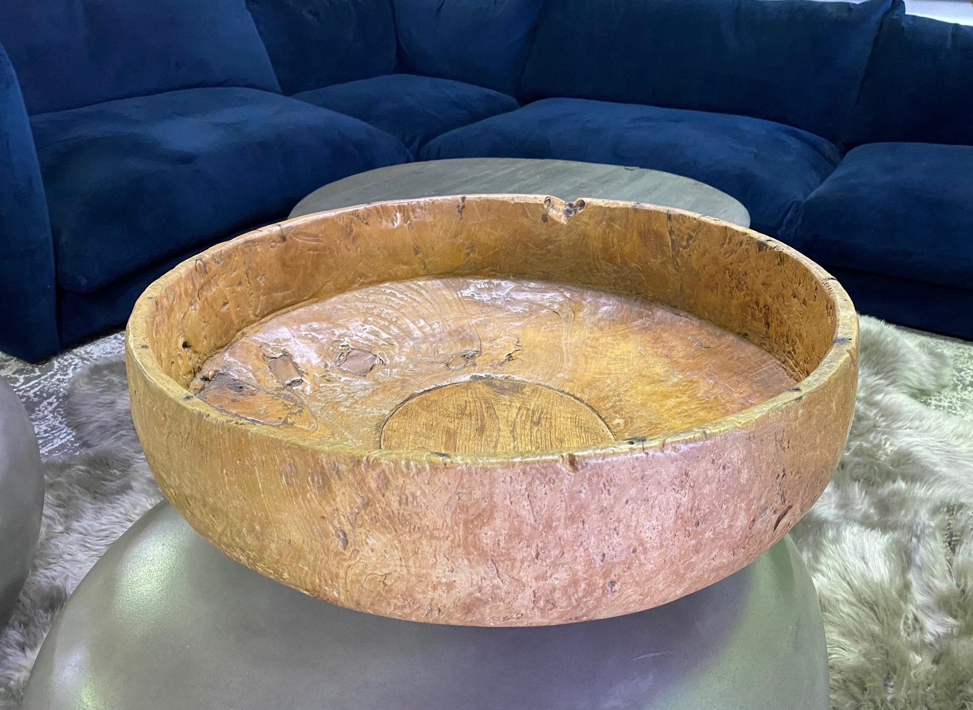 A truly wonderful and unique piece. Fantastic patina. Large and heavy with just the right amount of natural wear. Absolutely stunning. One of the most engrossing pieces we have come across. 

We are listing it as 20th century but judging by the