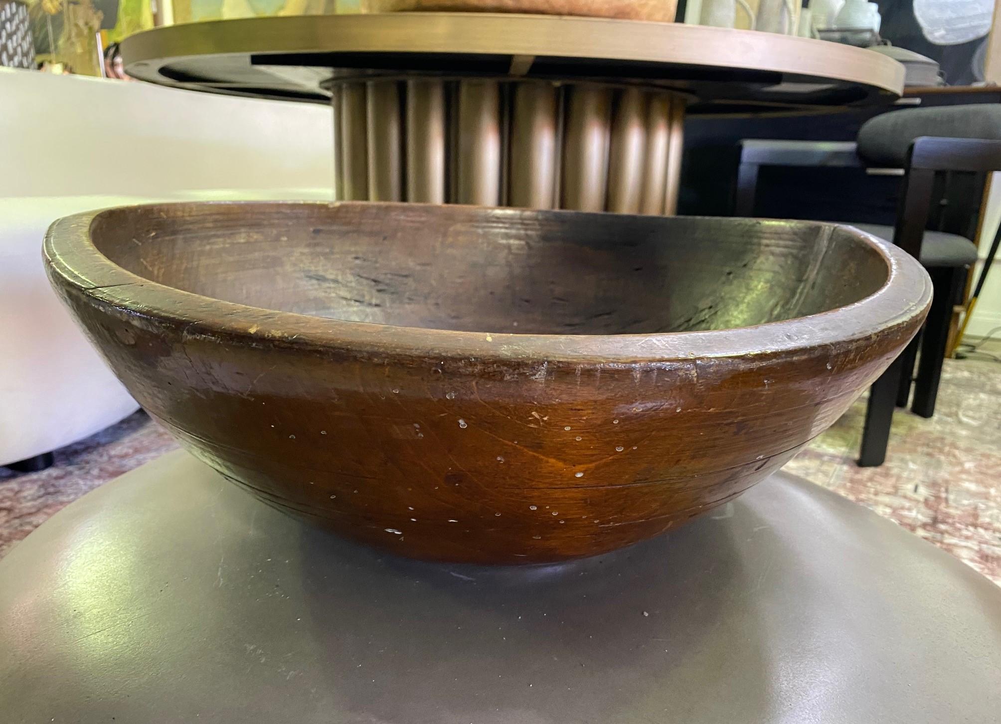rustic wood bowl