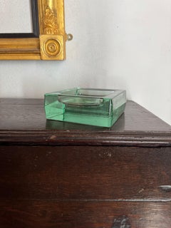 Vaso portaoggetti grande e pesante in vetro Saint Gobain