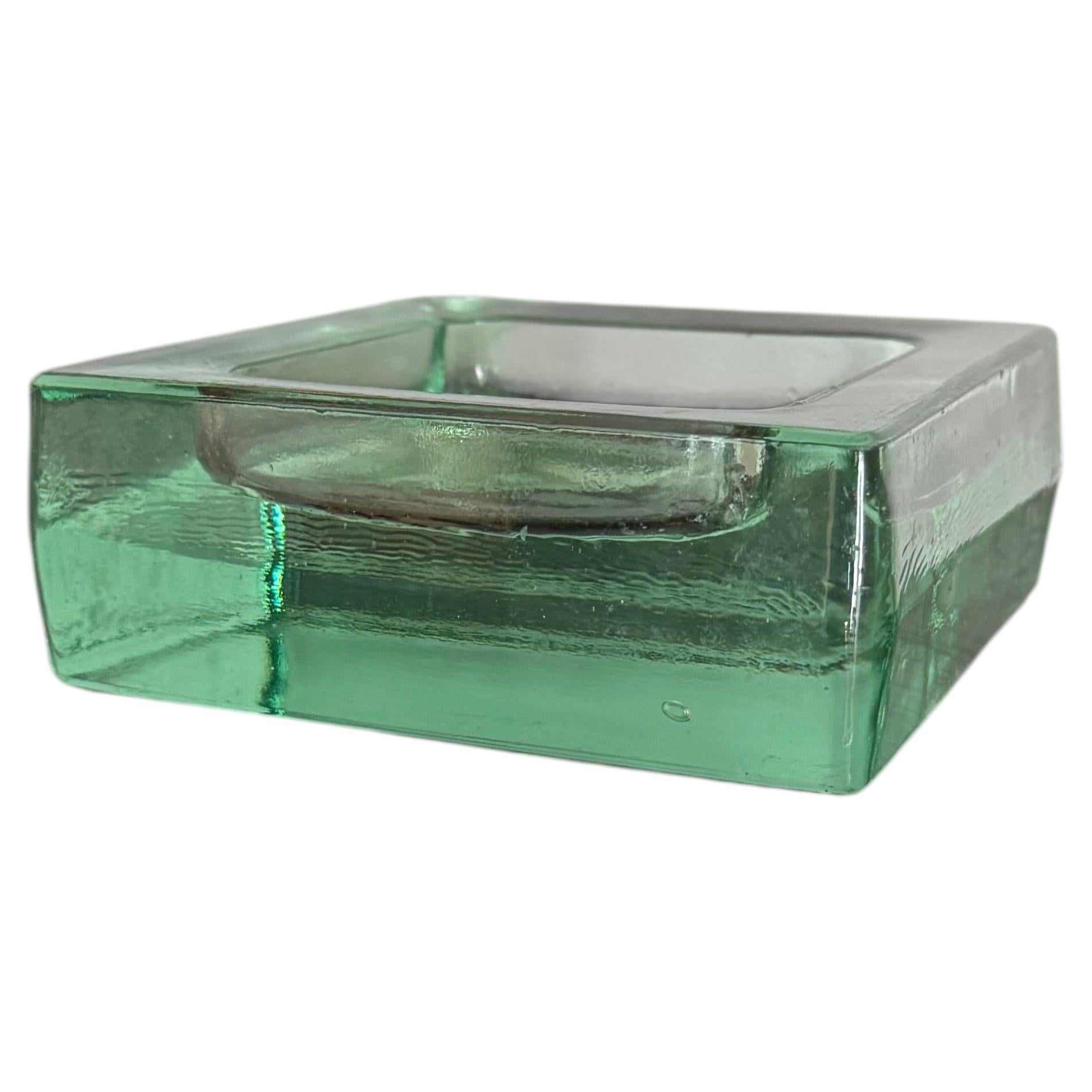 Large heavy Saint Gobain glass vide poche