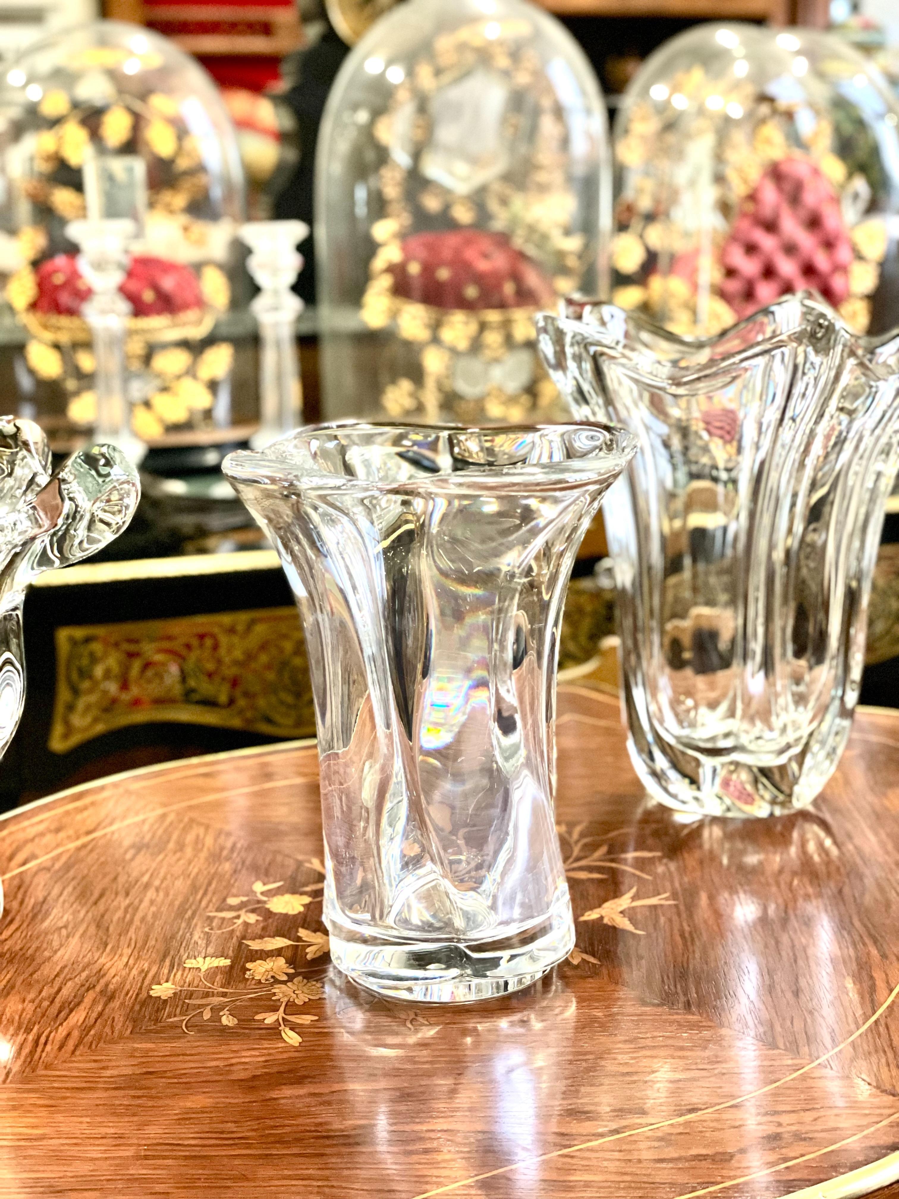 Francese Grande vaso pesante in cristallo di Sèvres in vendita