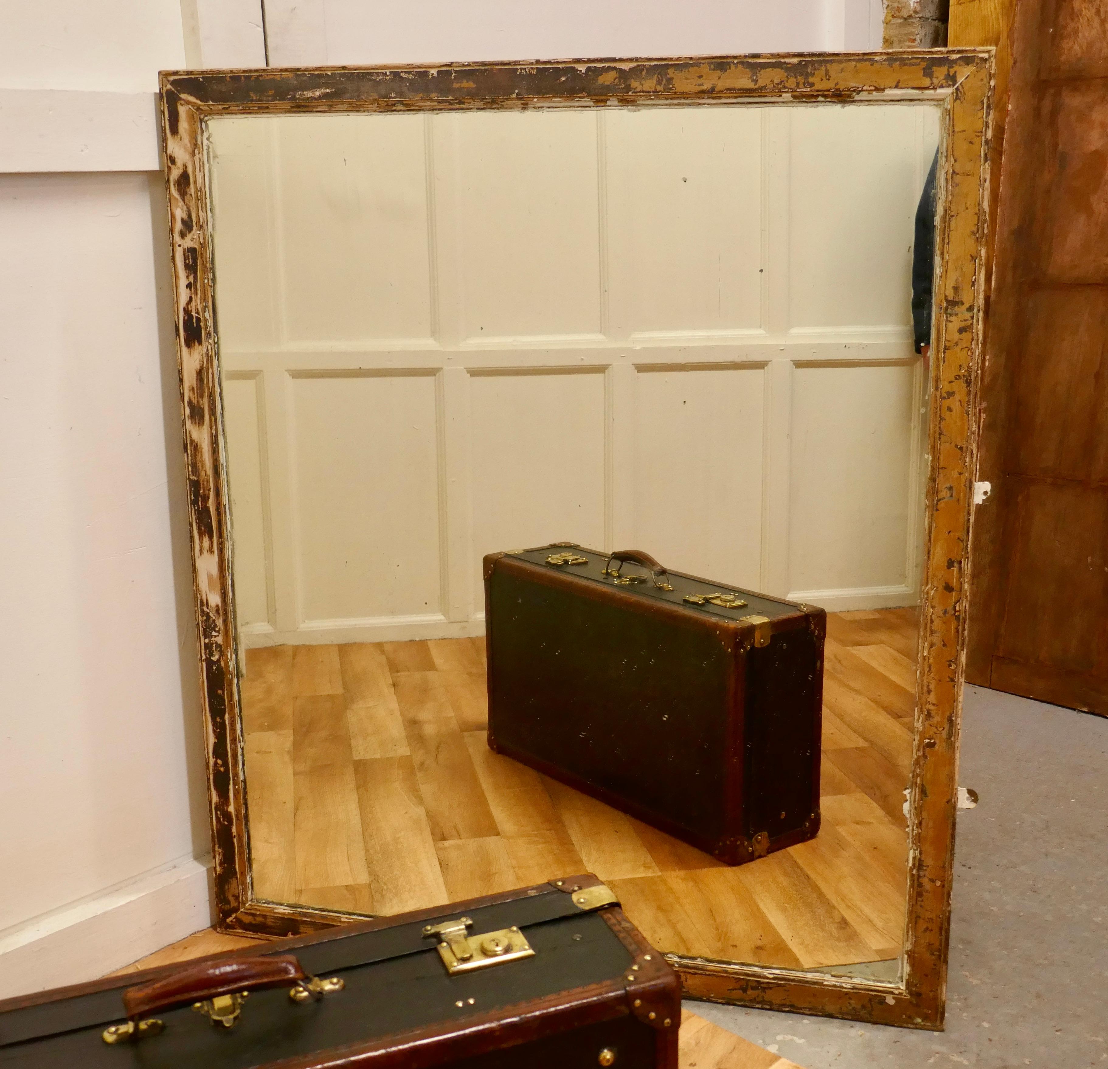 Large Heavy Shabby Frame Wall Mirror In Good Condition For Sale In Chillerton, Isle of Wight