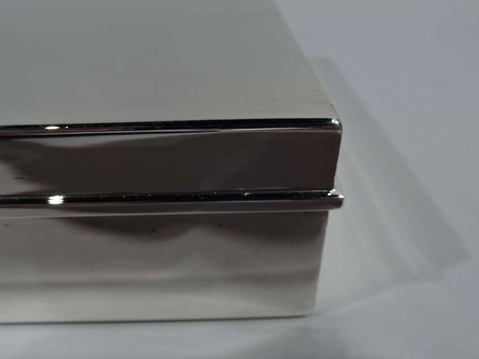 Large and Heavy Sterling Silver Desk Box by Tiffany & Co. In Excellent Condition In New York, NY