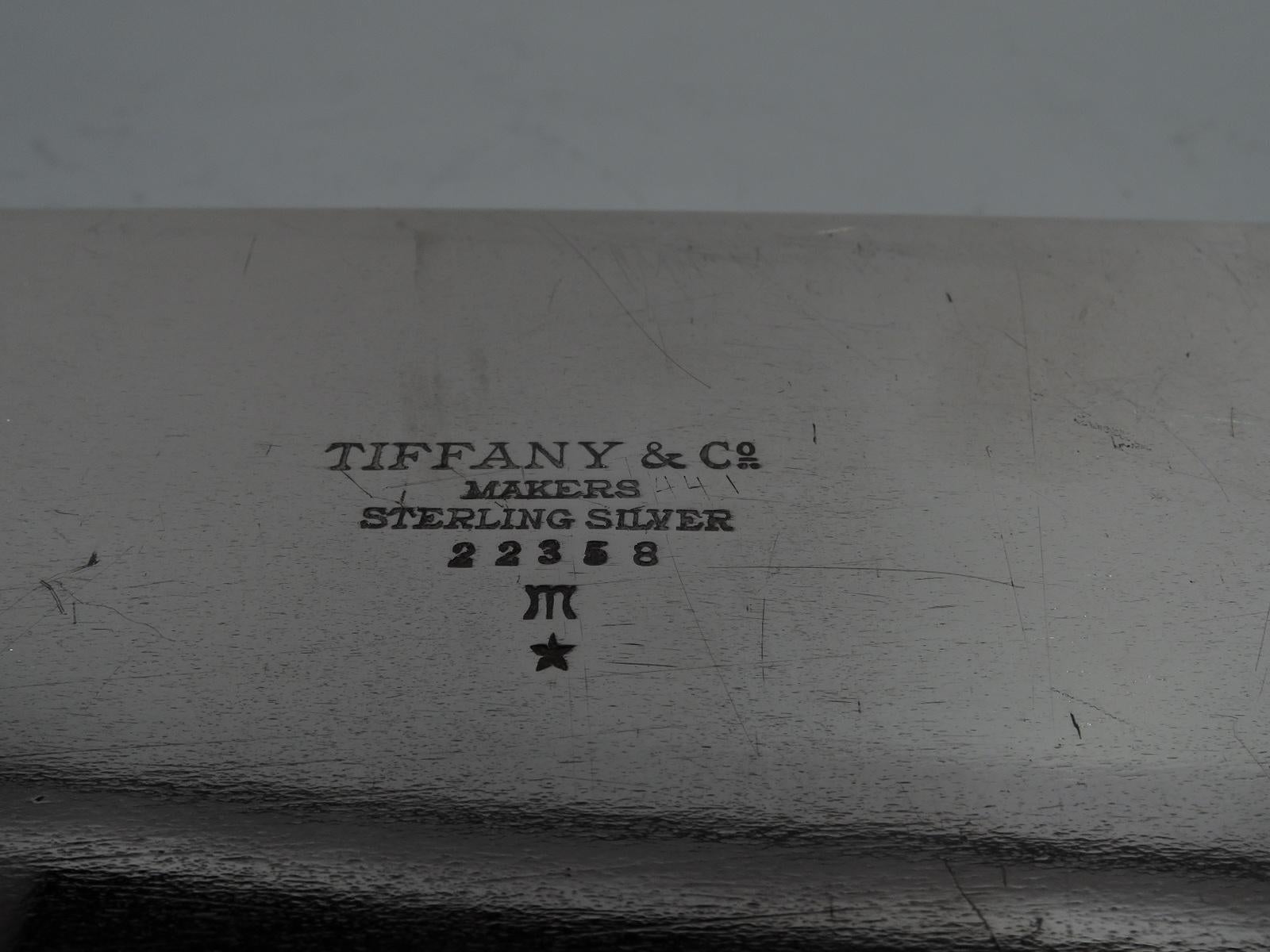 Mid-20th Century Large and Heavy Sterling Silver Desk Box by Tiffany & Co.