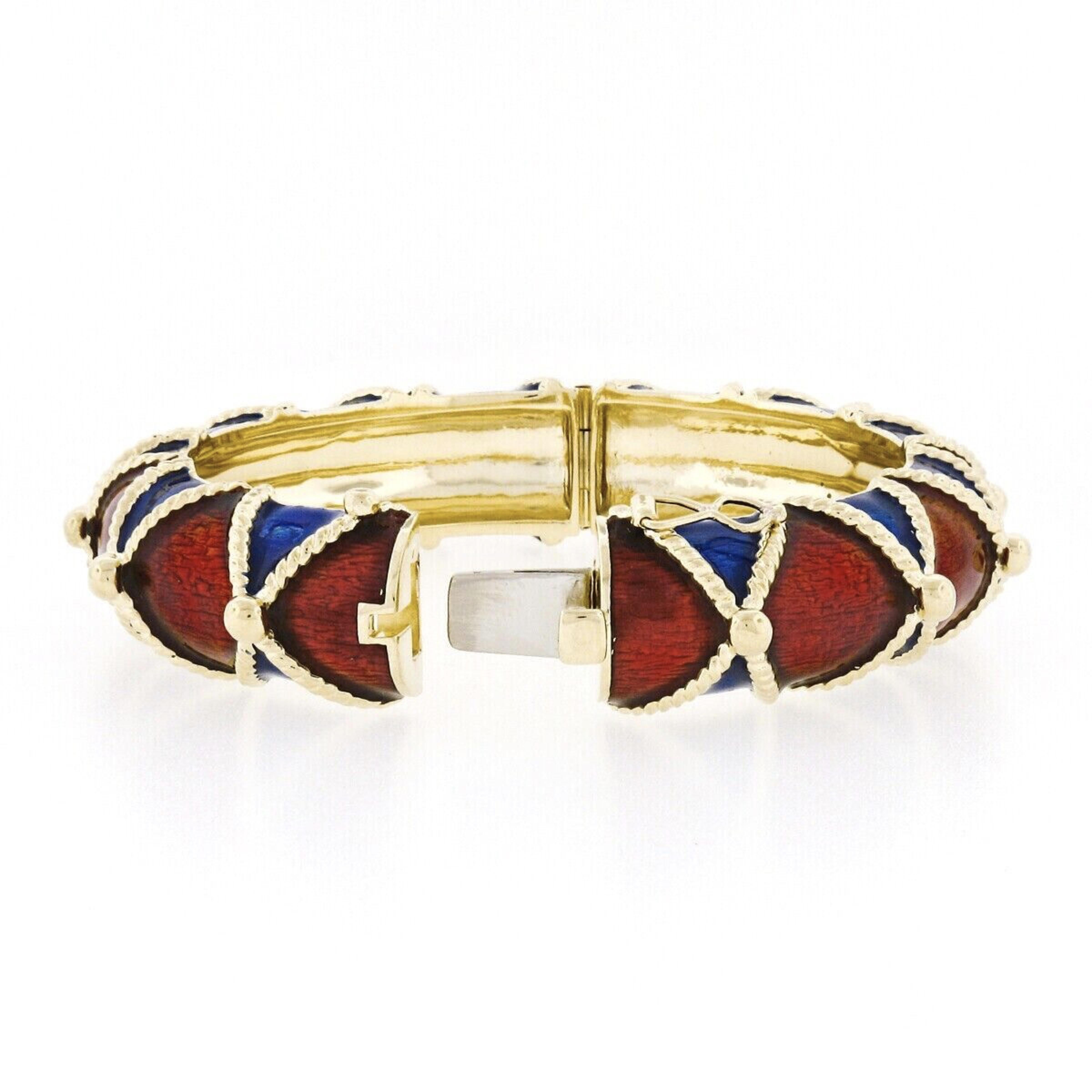 vintage 14k gold bangle bracelets