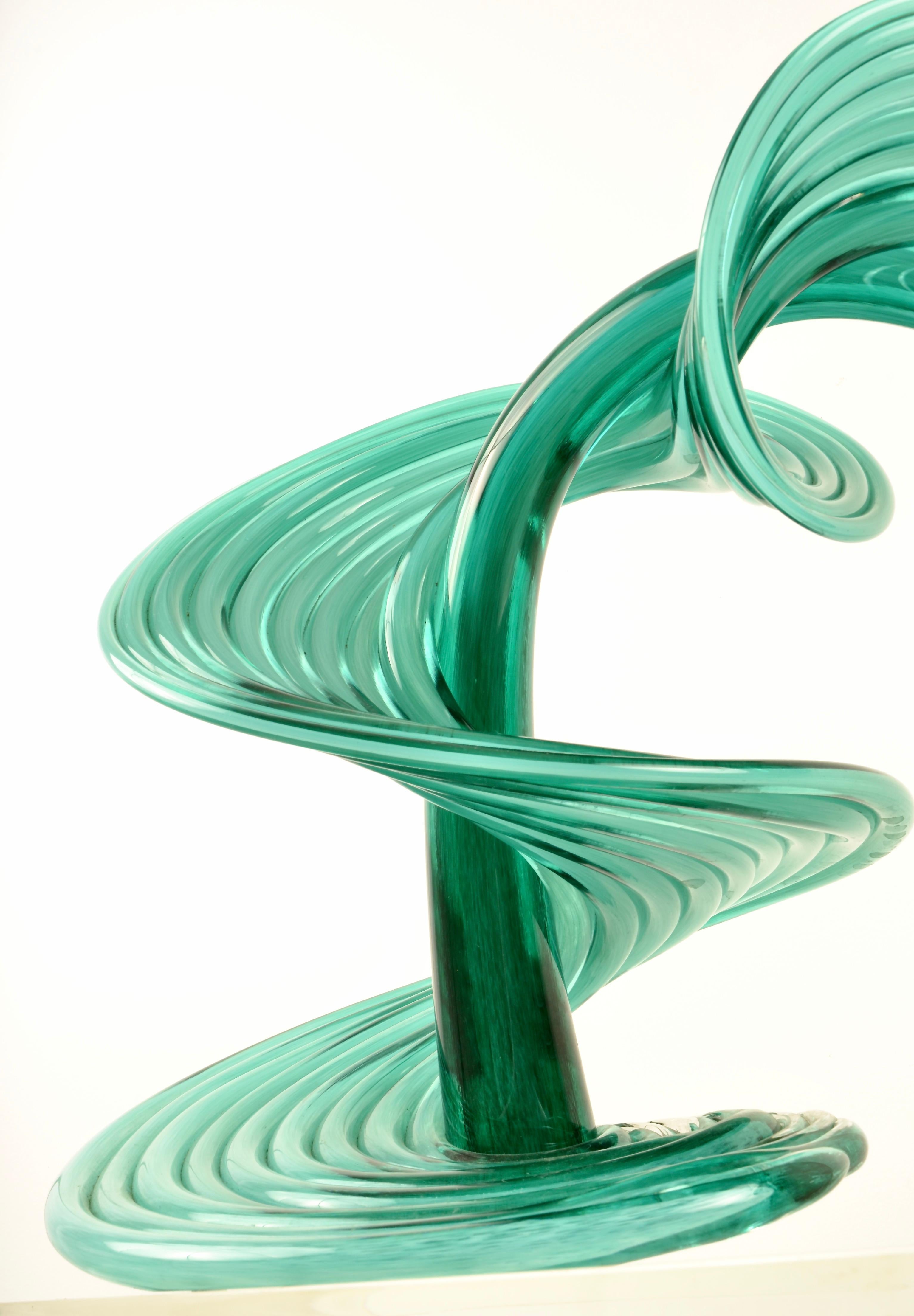 Modern Large Heechee Art Glass Work, Signed Thomas Buechner III