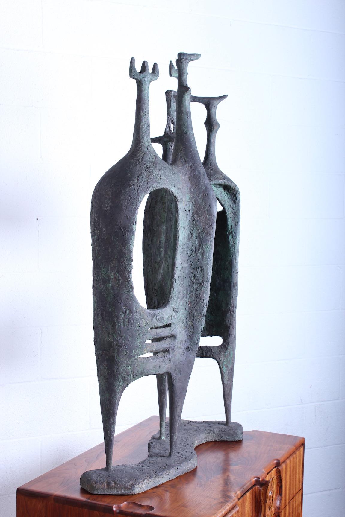 Composition Grande sculpture d'Hélène Beling en vente