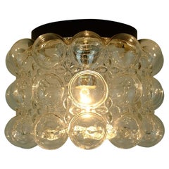Large Helena Tynell Limburg Midcentury Bubble Ceiling Lamp Clear Glass, 1960s Large Helena Tynell Limburg Midcentury Bubble Ceiling Lamp Clear Glass, 1960s