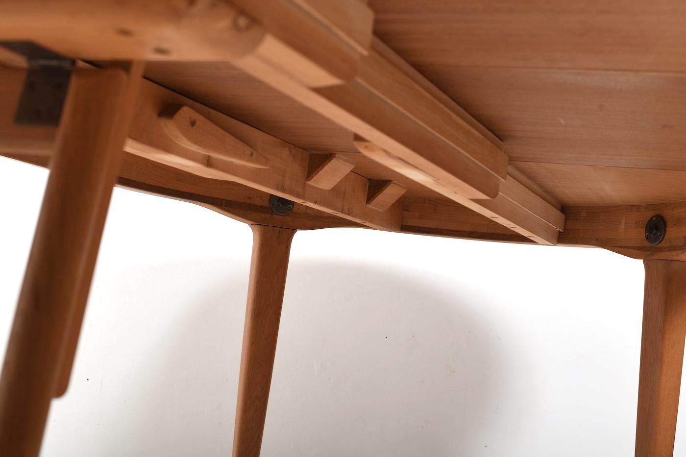 Large Henning Kjaernulf Oak Dining Table 1960s 8