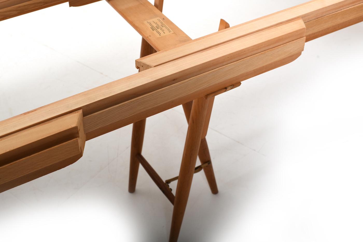 Large Henning Kjaernulf Oak Dining Table 1960s 3