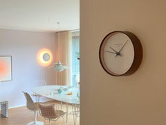 Large Henning Koppel Design Wall Clock in Copper by Georg Jensen Denmark
