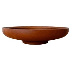 Grand bol en teck Henning Koppel pour Georg Jensen, années 1950