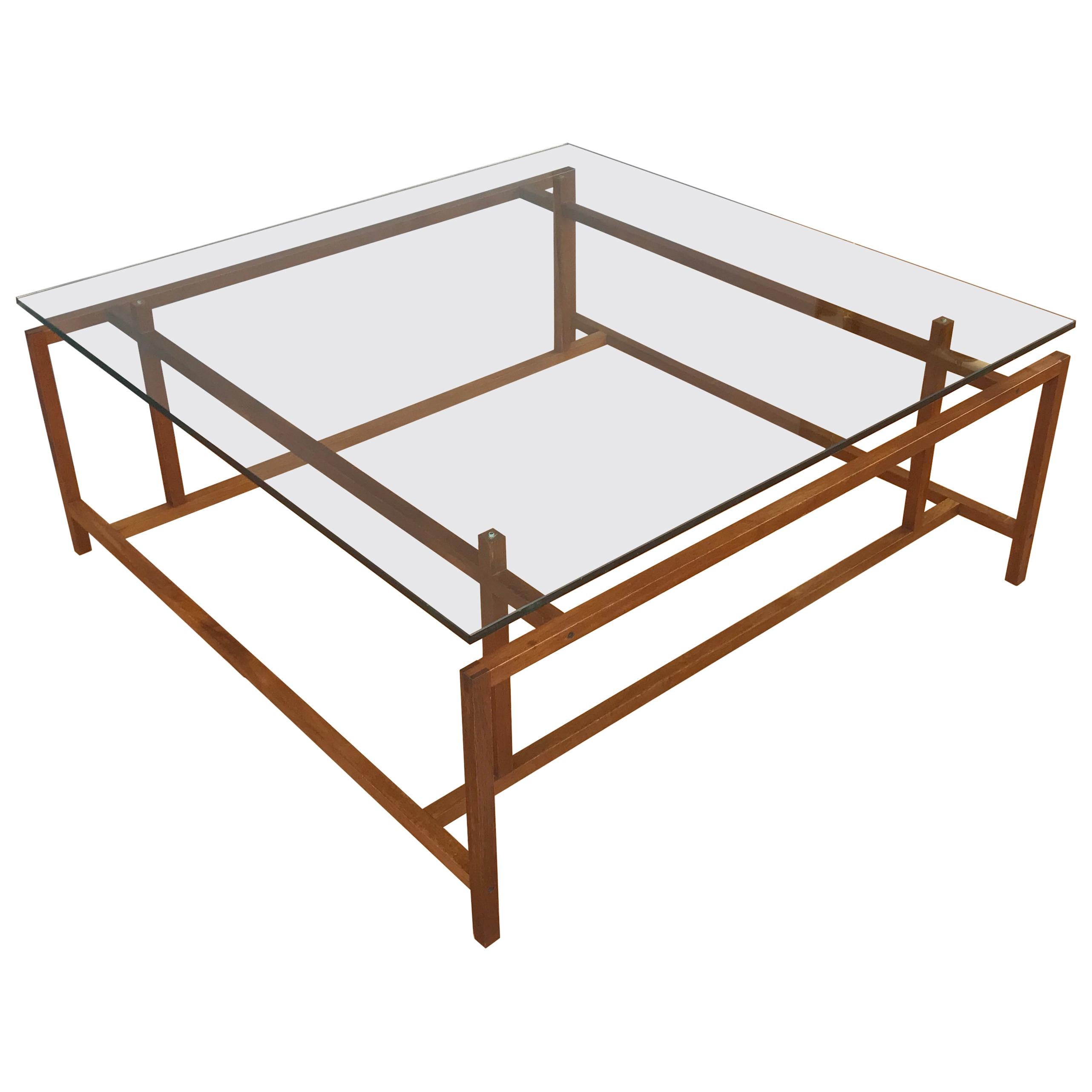 Large Henning Nørgaard for Komfort Teak and Glass Coffee Table, Denmark