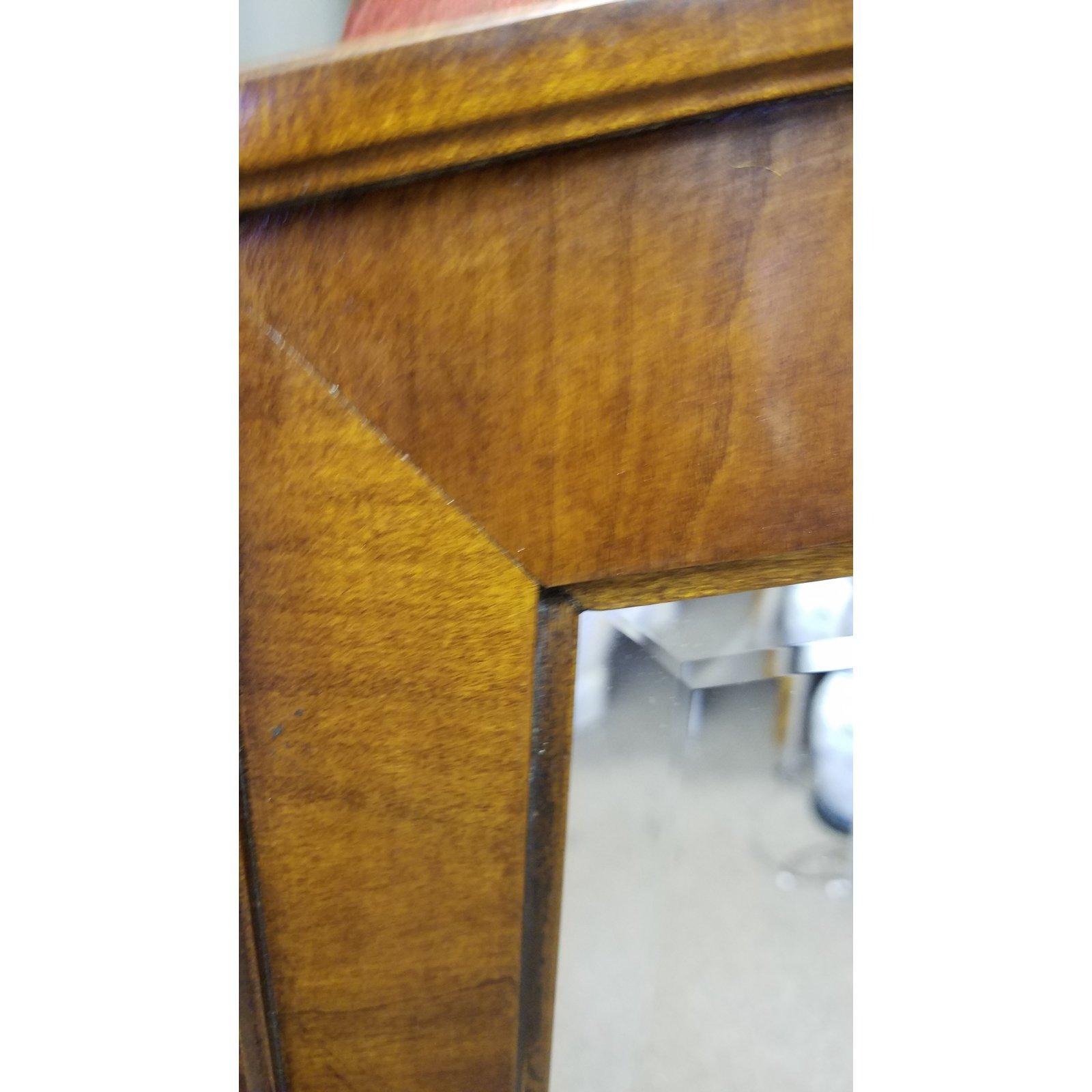 Large Henredon Olive Wood Neoclassical Mirror For Sale 3
