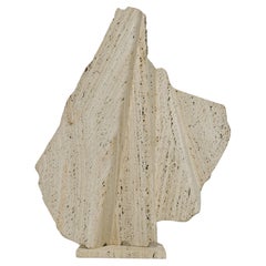 Large Henry Bursztynowicz (American 1922 - 2001) Travertine Sculpture