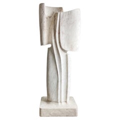 Large Henry Moretti Abstract Marble Sculpture French / American