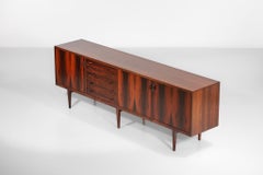 Large Henry Rosengren Hansen Danish Sideboard Wood Scandinavian 60's - G217