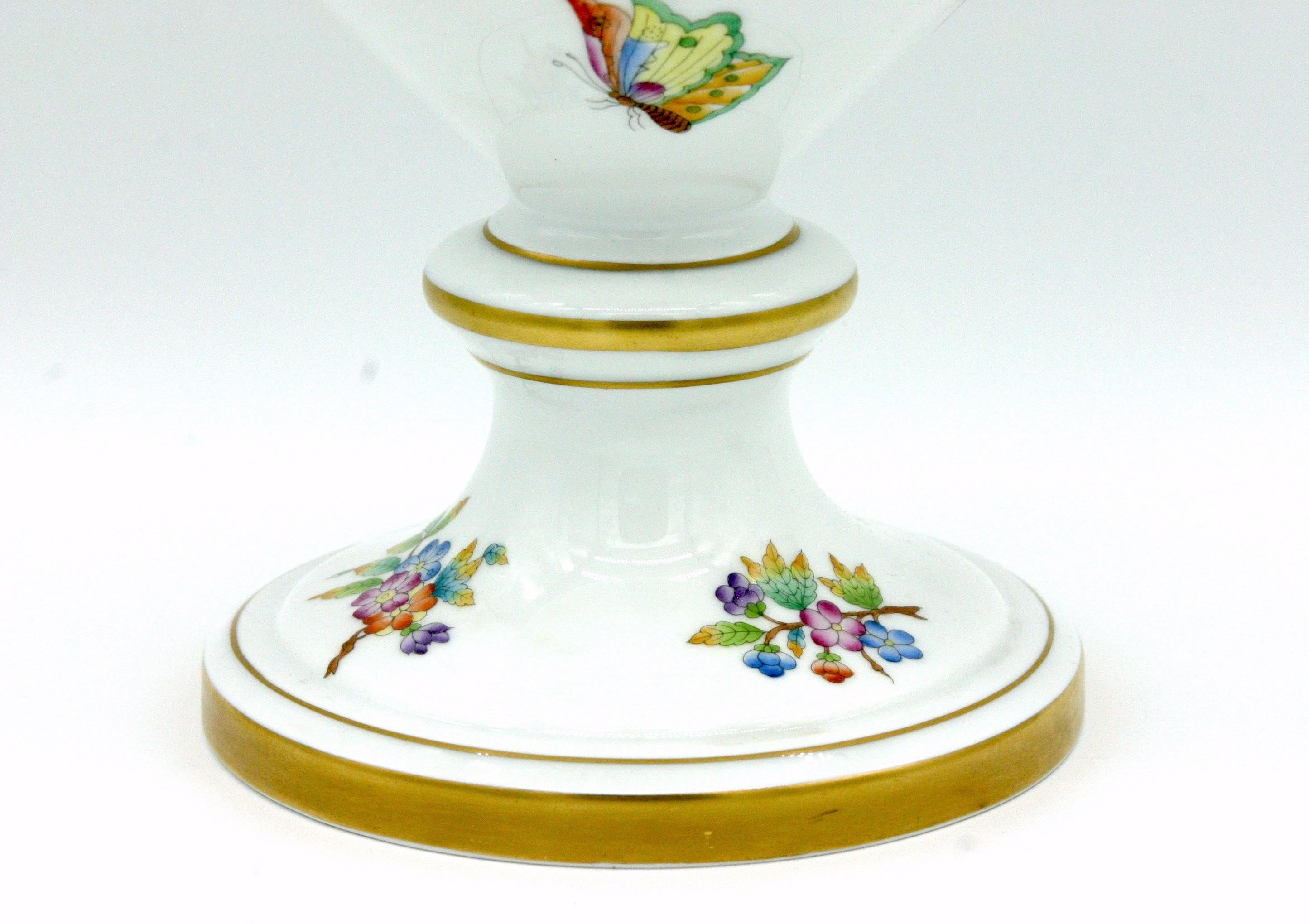 Large Herend Porcelain Decorative Vase / Urn For Sale 2