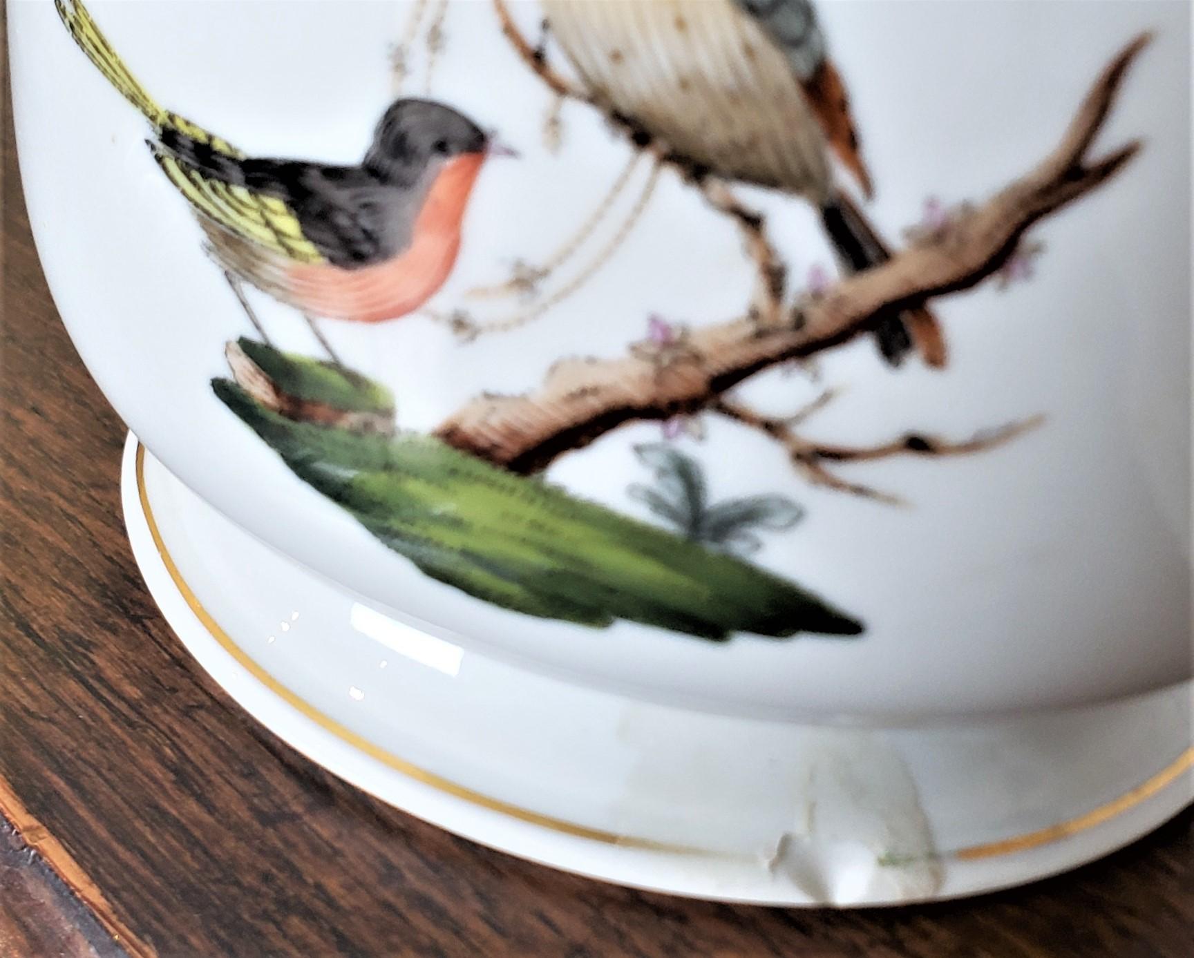 Large Herend Porcelain Green Rothschild Bird Pattern Dinner Service with Extras 12