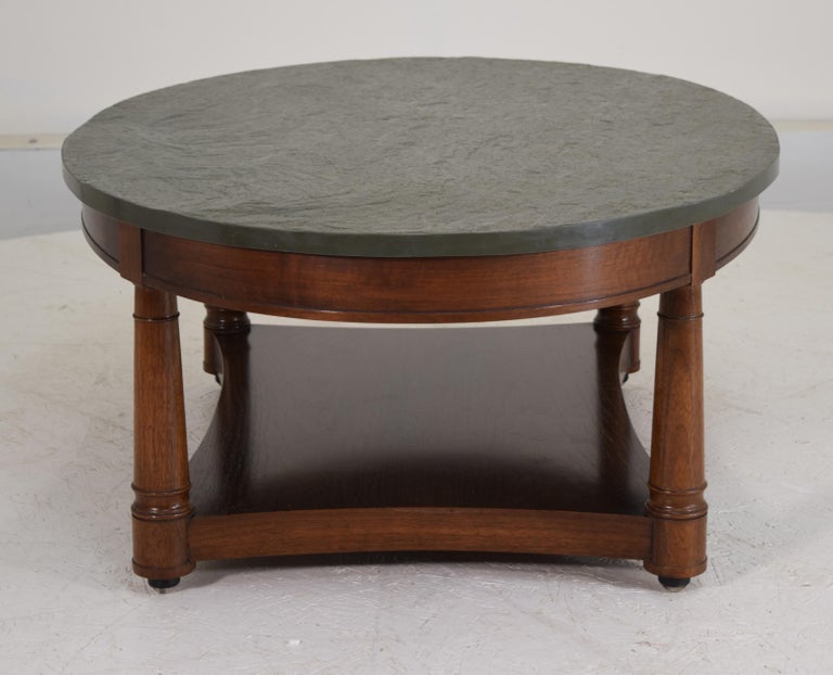 Large Heritage Henredon Slate Coffee or Cocktail Table For Sale at 1stDibs