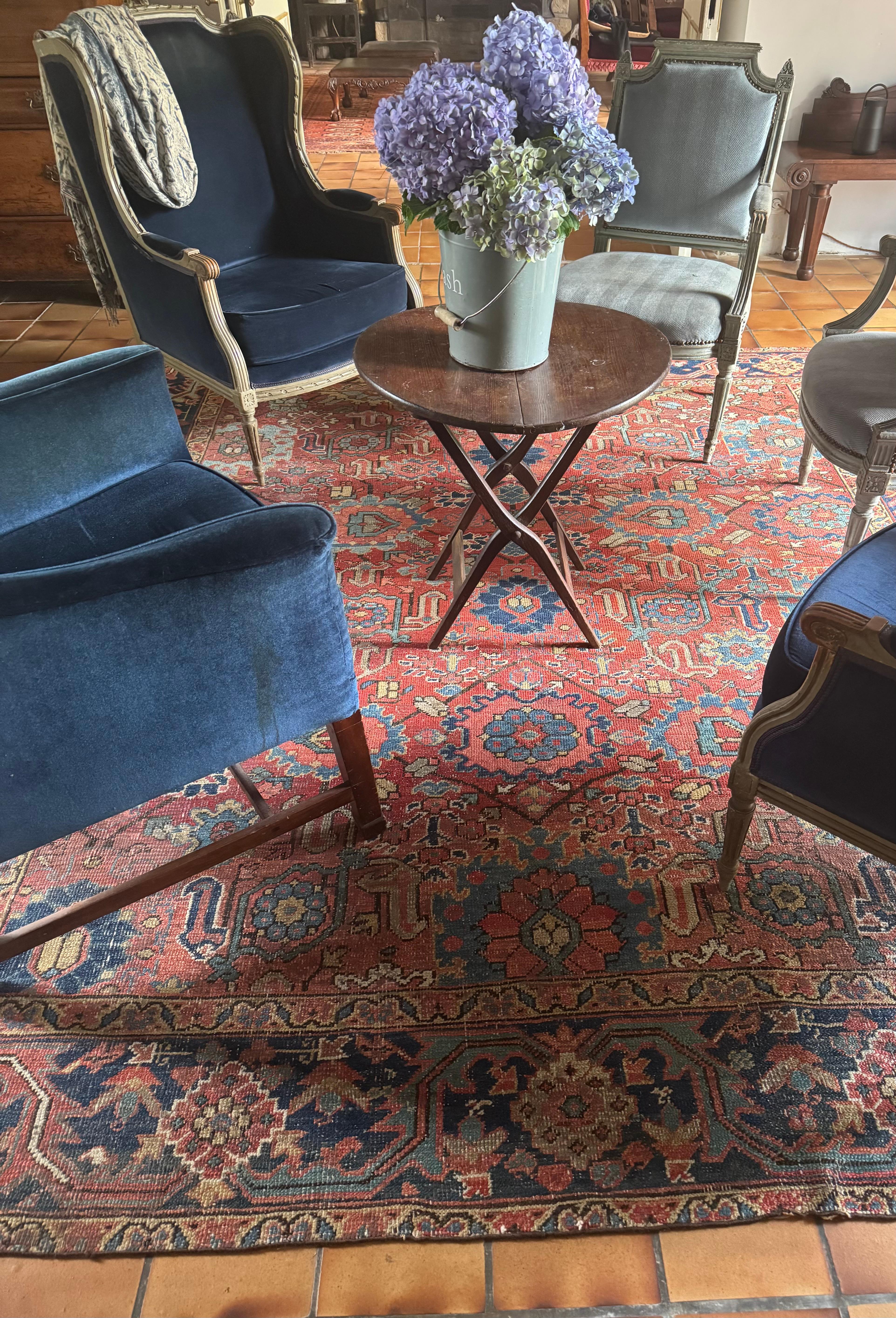 20ième siècle Grand tapis Heriz, Perse occidentale, début du 20e siècle en vente