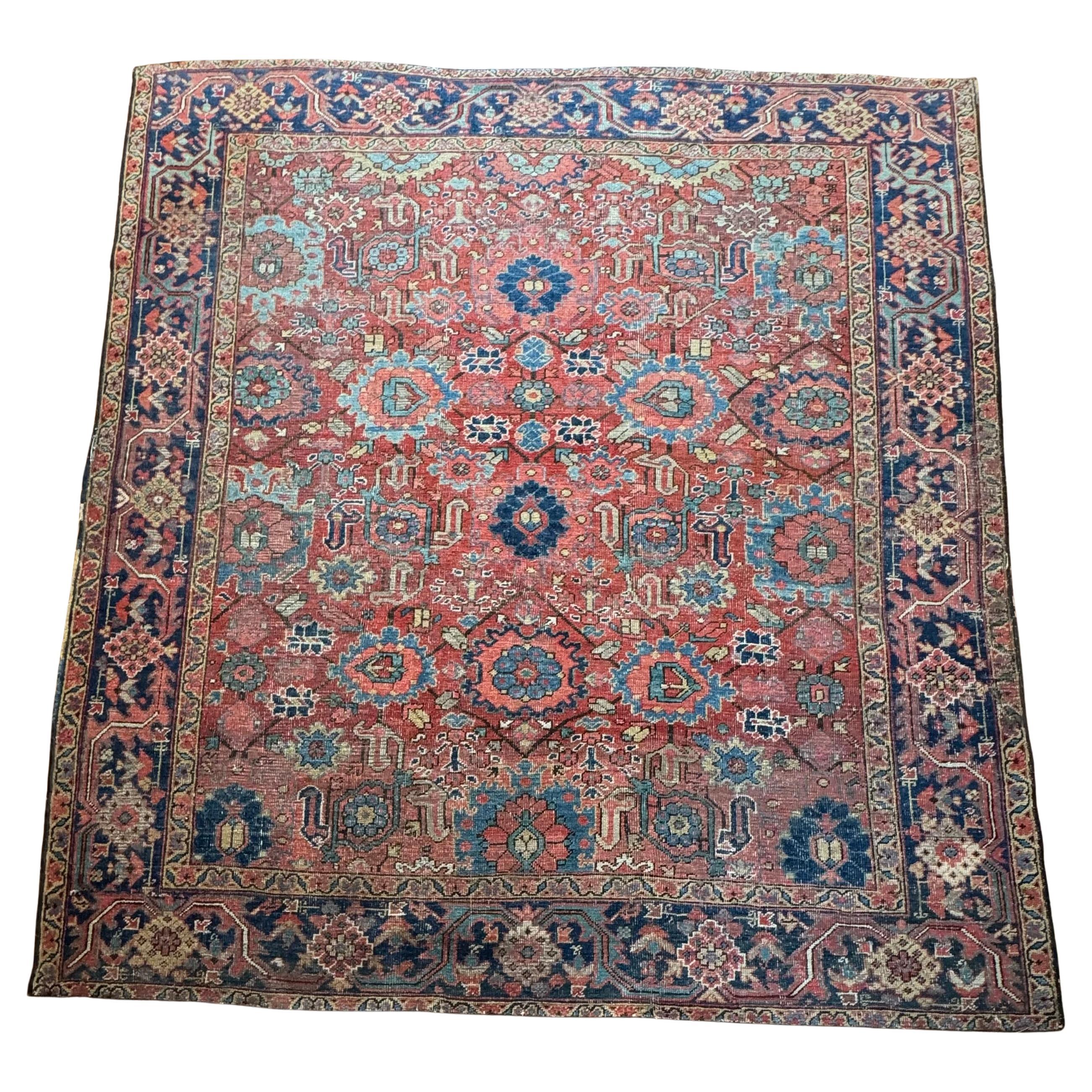 Grand tapis Heriz, Perse occidentale, début du 20e siècle en vente