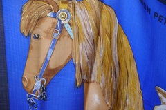 Large Hermes Cashmere Shawl “Mon Petit Cheval Mexican” Design Wlodek Kaminski