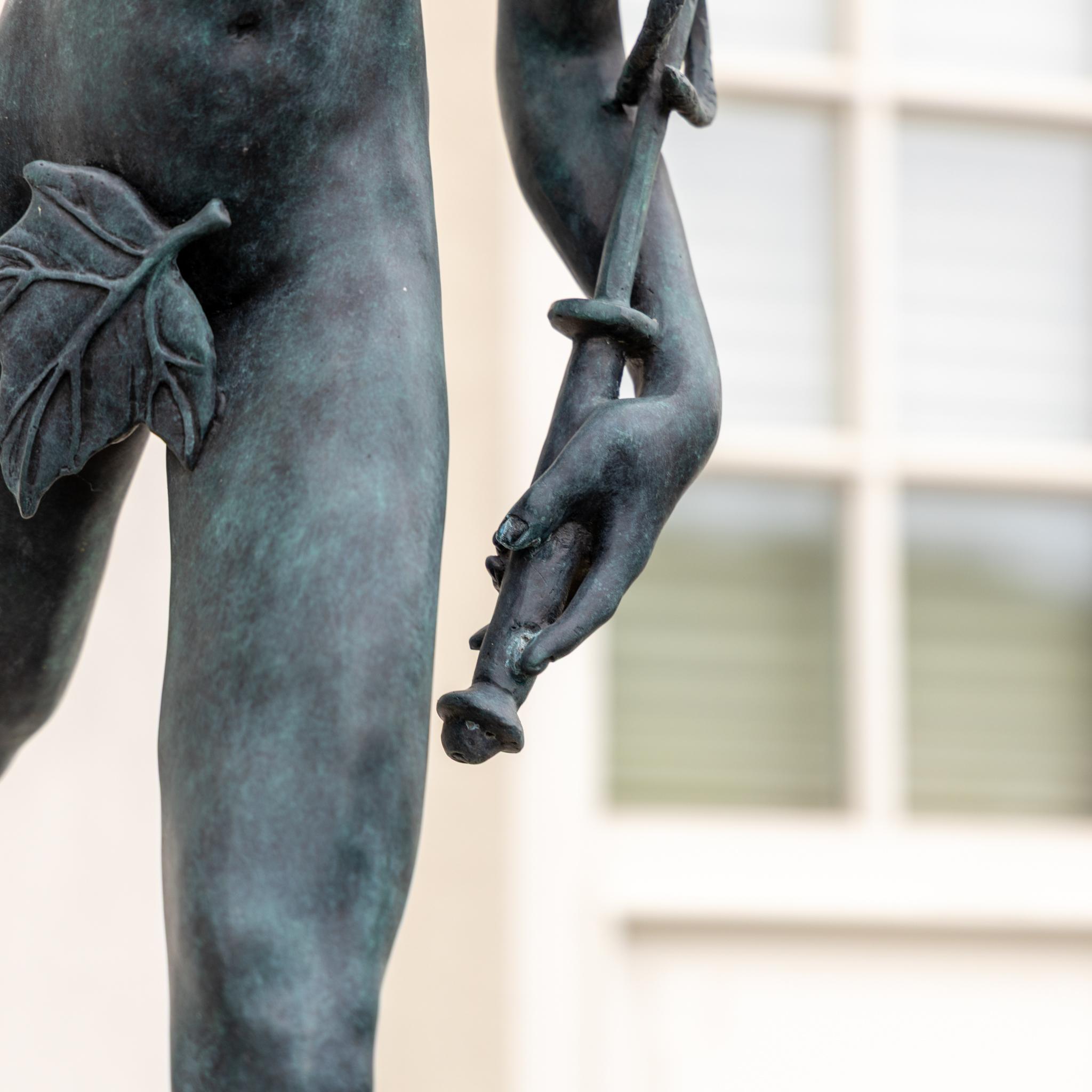 Gran escultura de Hermes según Giambologna, Siglo XX Barroco en venta
