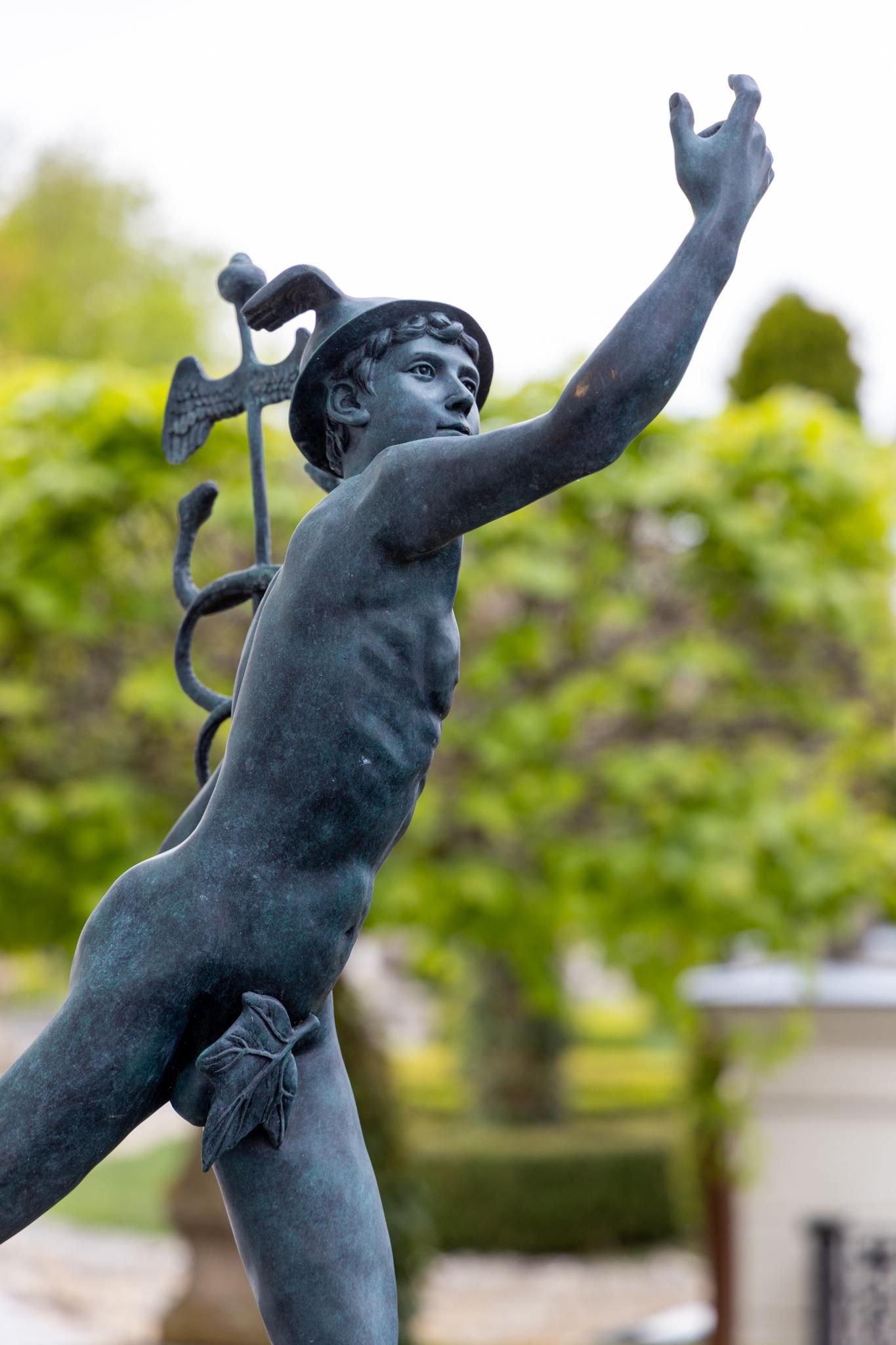 Gran escultura de Hermes según Giambologna, Siglo XX en Bueno estado para la venta en Greding, DE