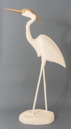 Large Heron Lawn Ornaments, Pair
