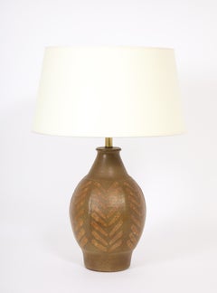 Large “Herringbone” Table Lamp, USA 1960's