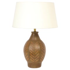 Large “Herringbone” Table Lamp, USA 1960's