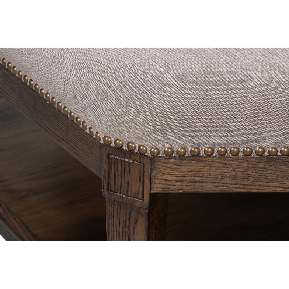 Large Hexagonal Ottoman For Sale 3