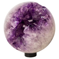 Large High-Grade Amethyst Sphere with Natural “Pac-Man” Opening